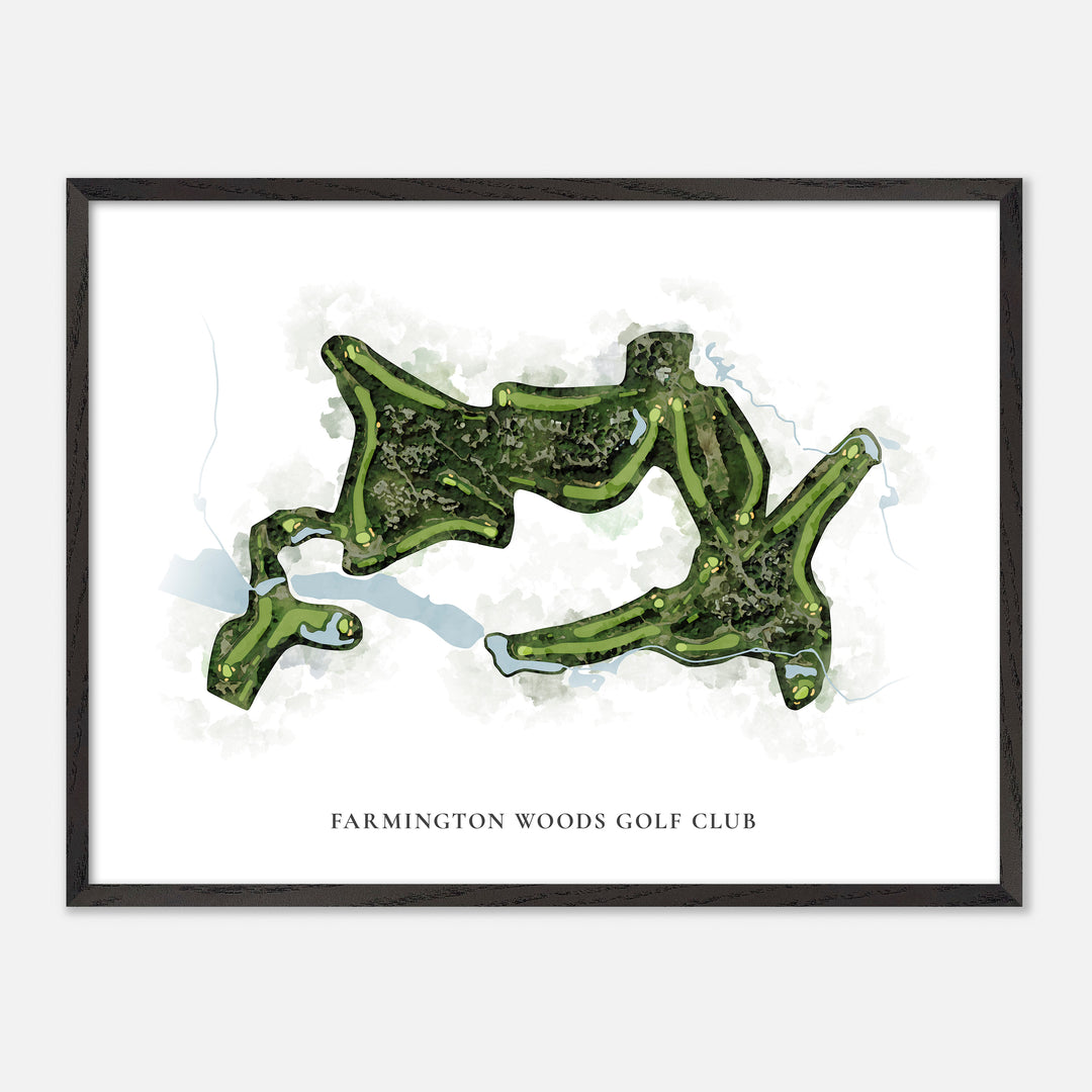 Print of Farmington Woods Golf Club Classic Map