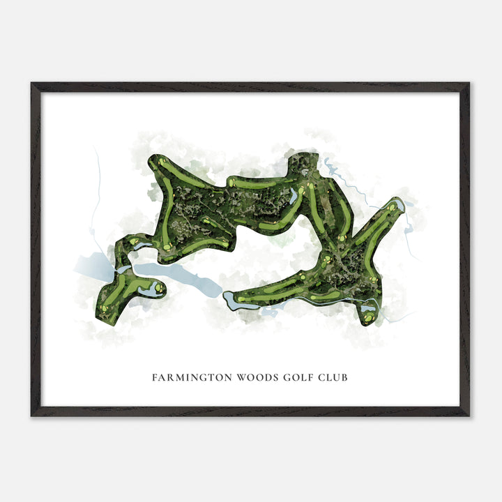 Print of Farmington Woods Golf Club Classic Map