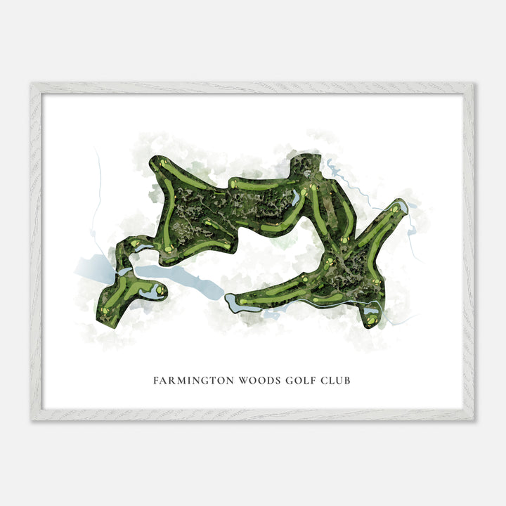 Print of Farmington Woods Golf Club Classic Map