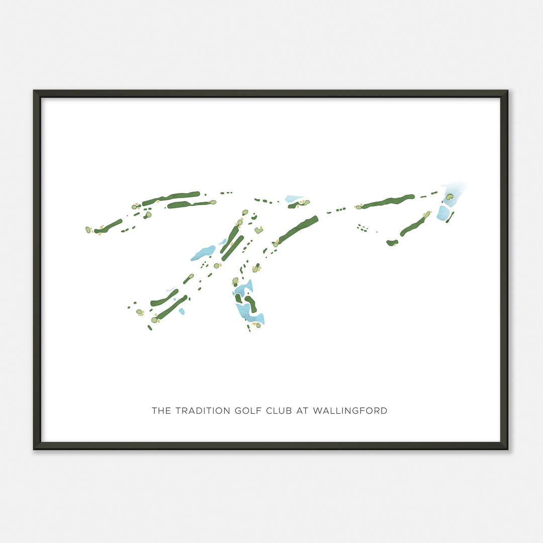 Print of The Tradition Golf Club At Wallingford Modern Map