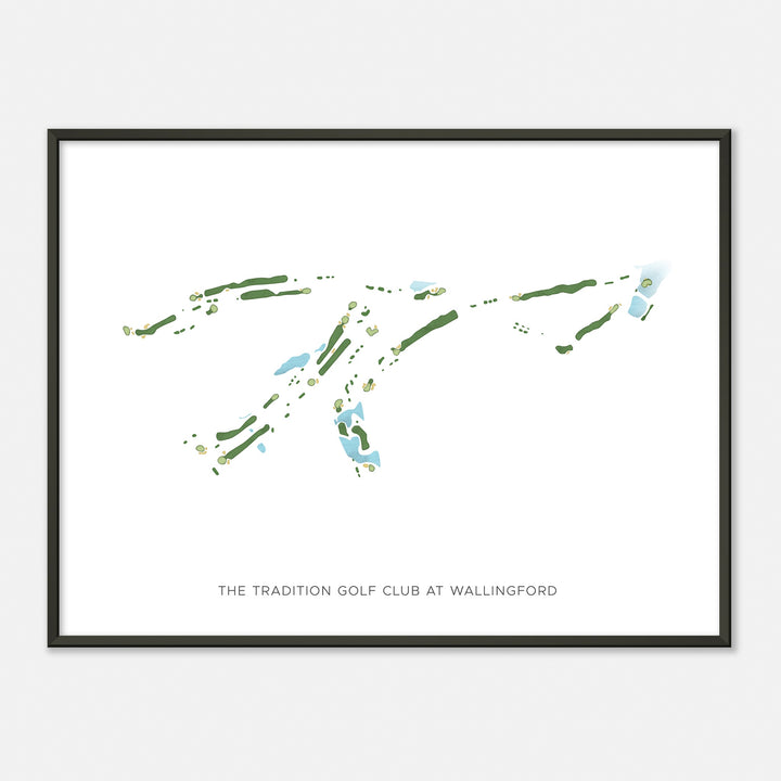 Print of The Tradition Golf Club At Wallingford Modern Map
