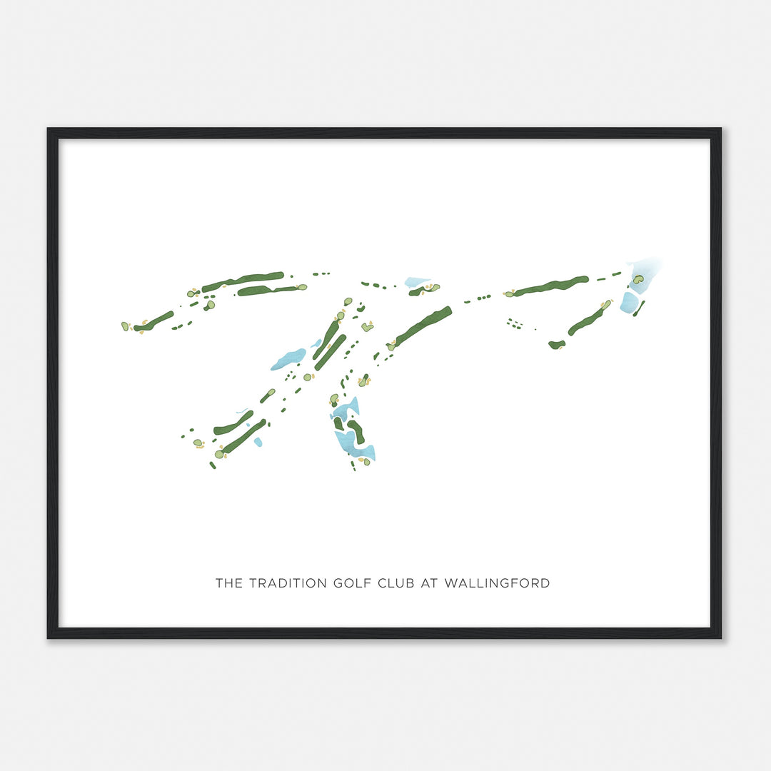 Print of The Tradition Golf Club At Wallingford Modern Map