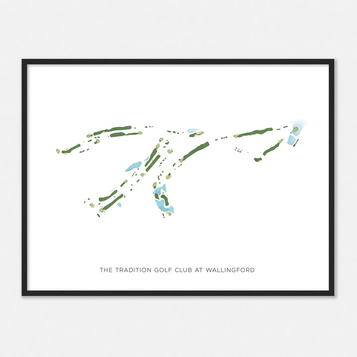 Print of The Tradition Golf Club At Wallingford Modern Map