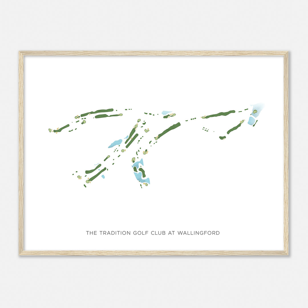 Print of The Tradition Golf Club At Wallingford Modern Map