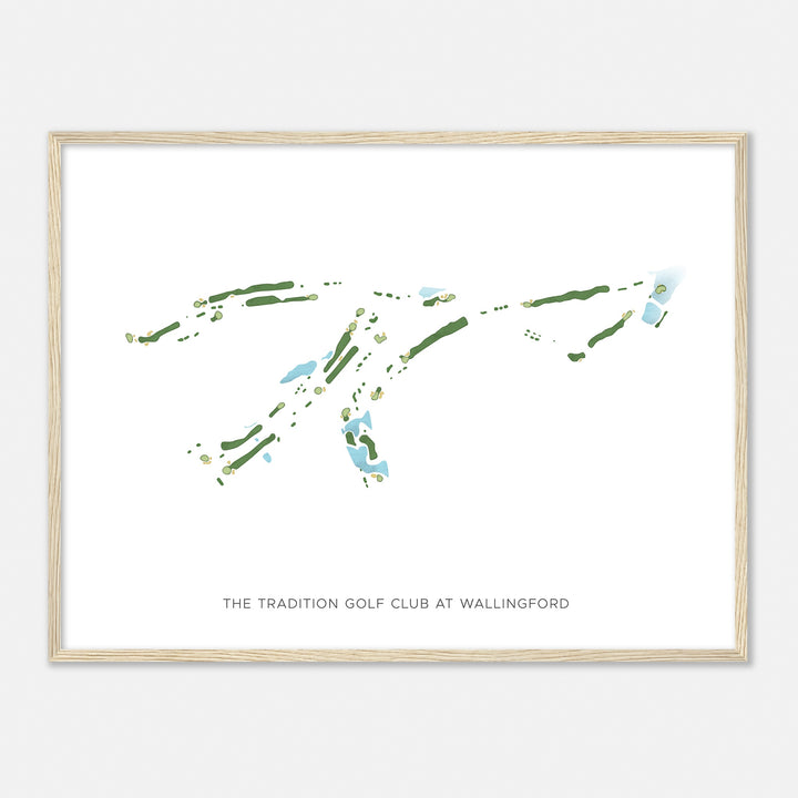 Print of The Tradition Golf Club At Wallingford Modern Map
