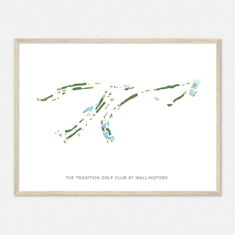 Print of The Tradition Golf Club At Wallingford Modern Map