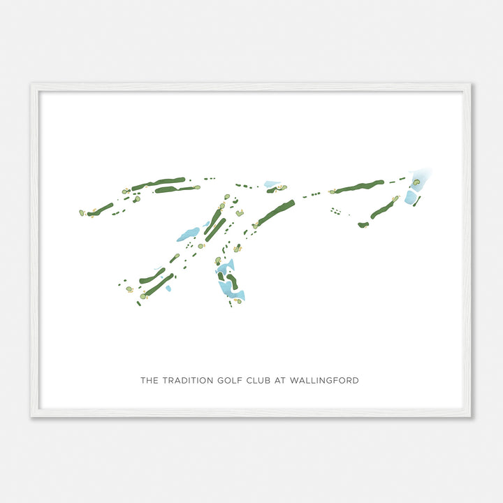 Print of The Tradition Golf Club At Wallingford Modern Map