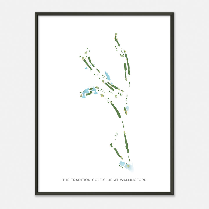 Print of The Tradition Golf Club At Wallingford Modern Map