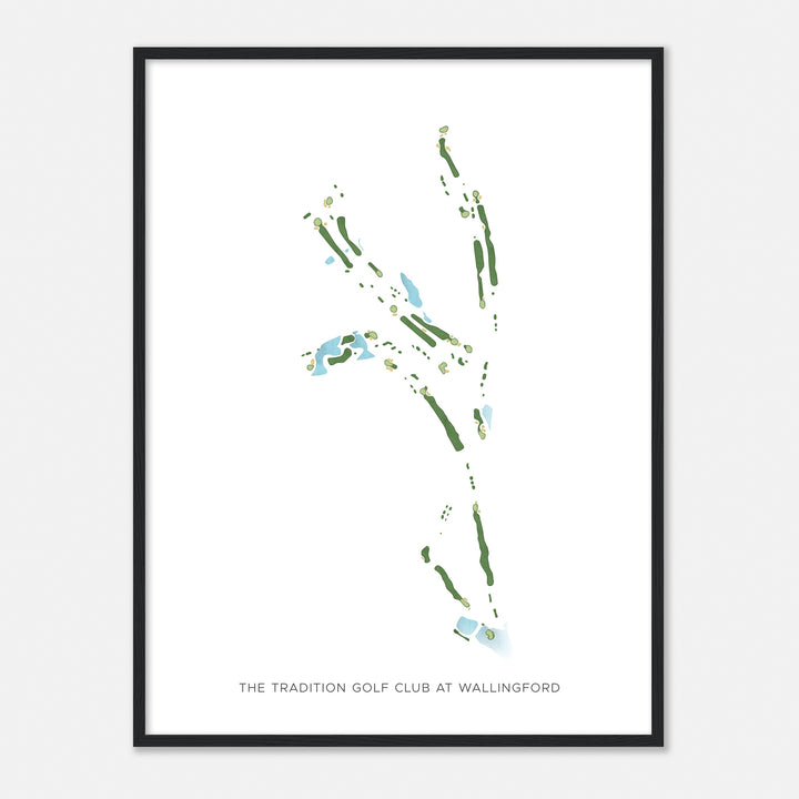 Print of The Tradition Golf Club At Wallingford Modern Map