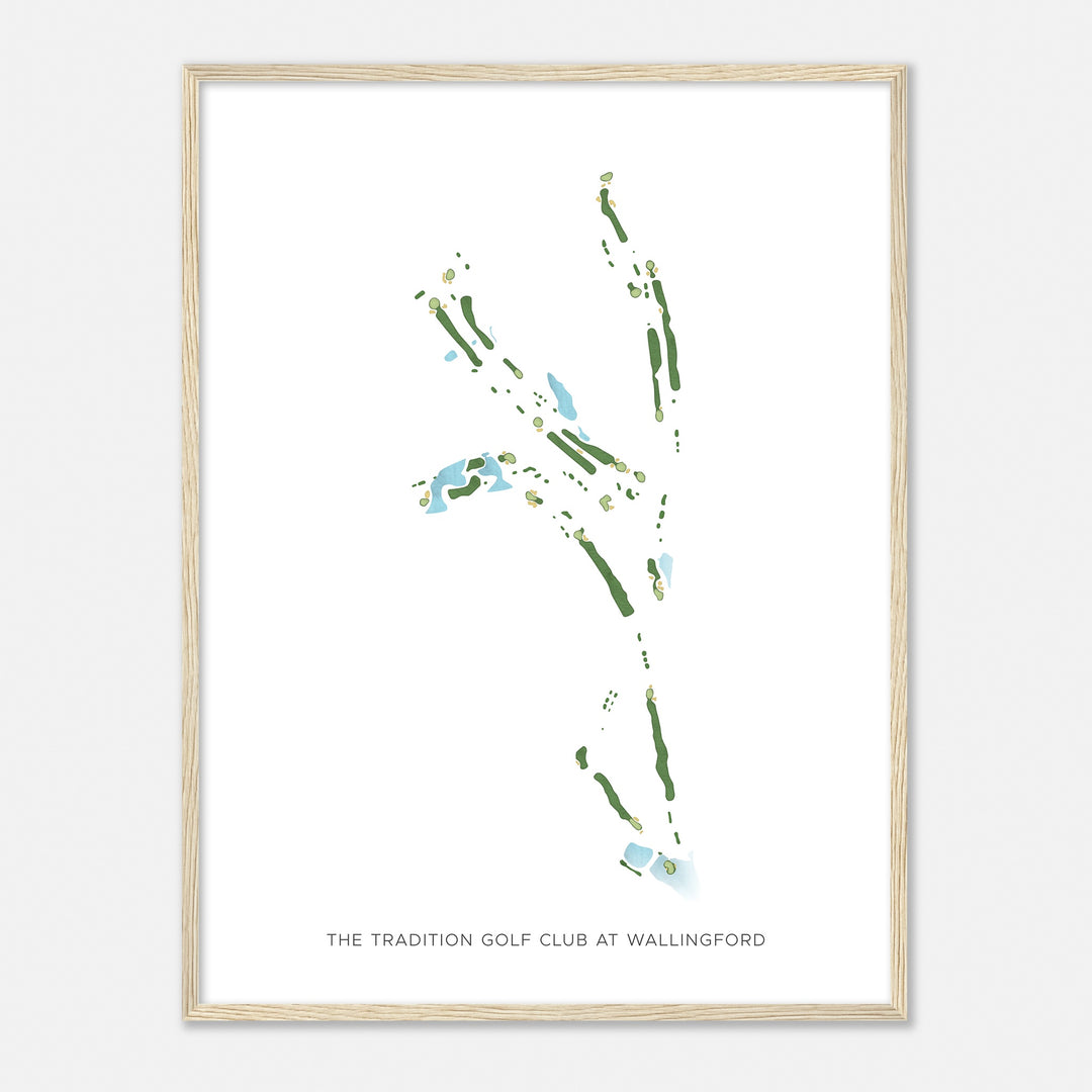 Print of The Tradition Golf Club At Wallingford Modern Map