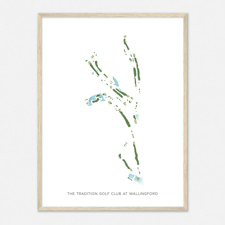 Print of The Tradition Golf Club At Wallingford Modern Map