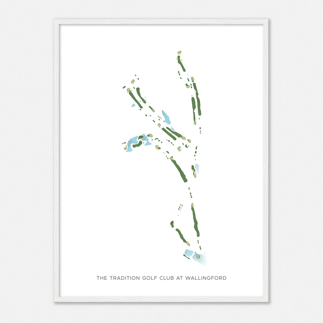 Print of The Tradition Golf Club At Wallingford Modern Map