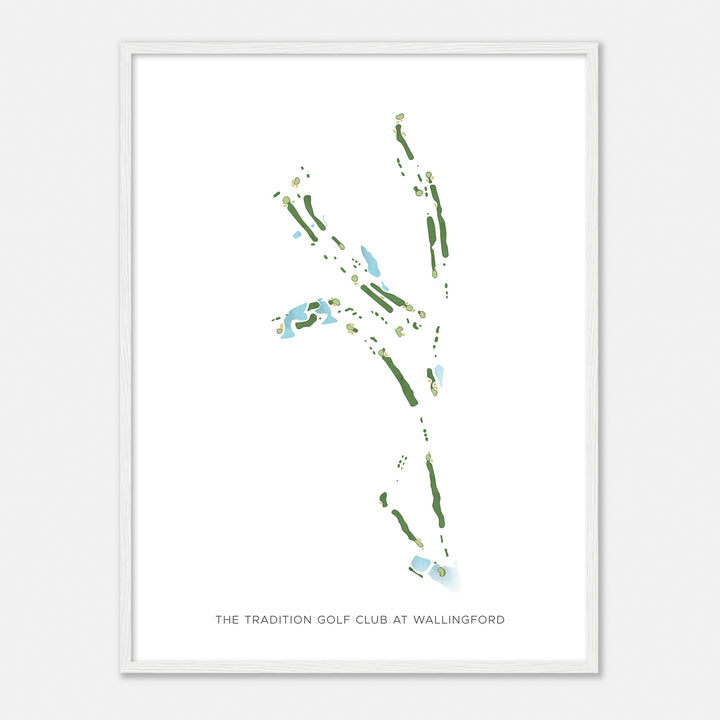 Print of The Tradition Golf Club At Wallingford Modern Map