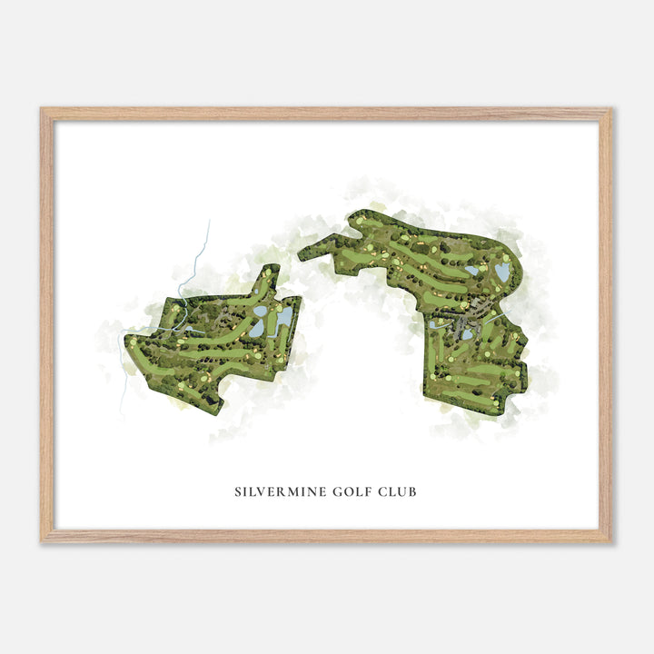 Print of Silvermine Golf Club Classic Map