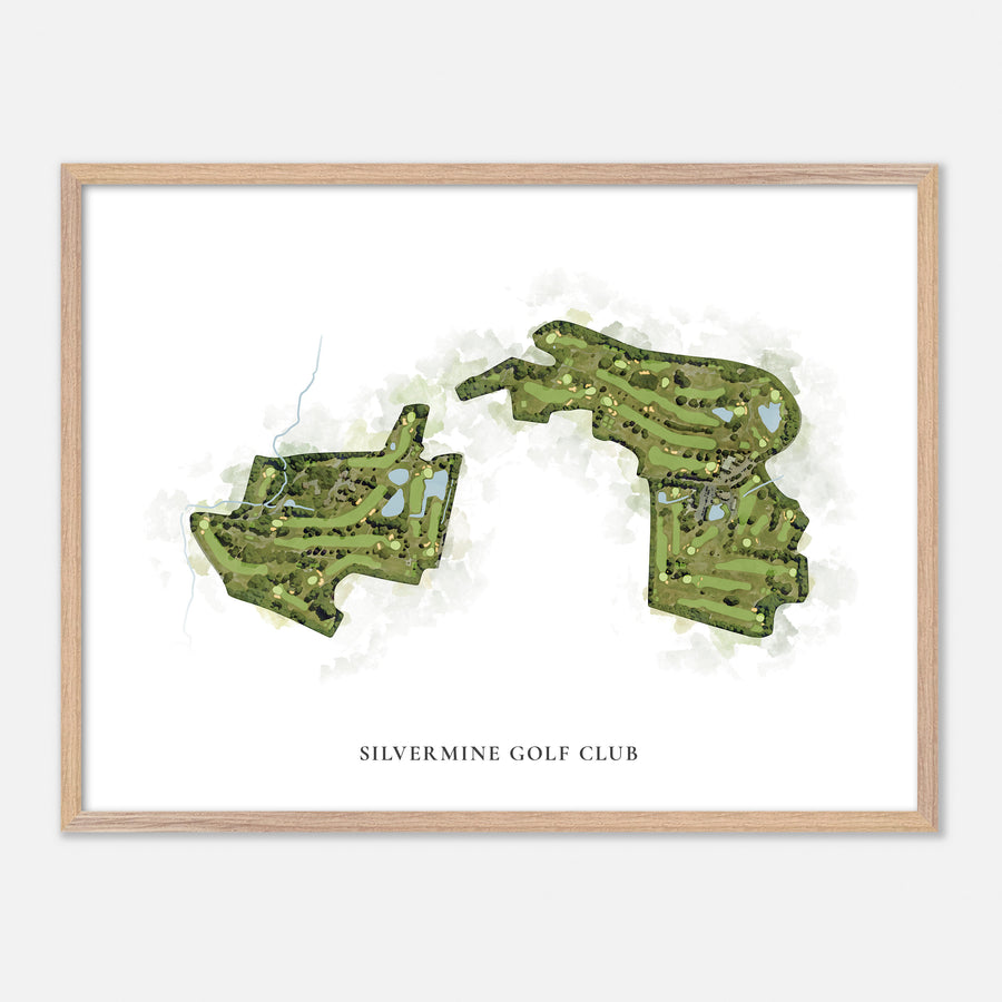 Print of Silvermine Golf Club Classic Map