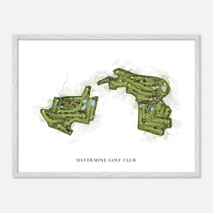 Print of Silvermine Golf Club Classic Map
