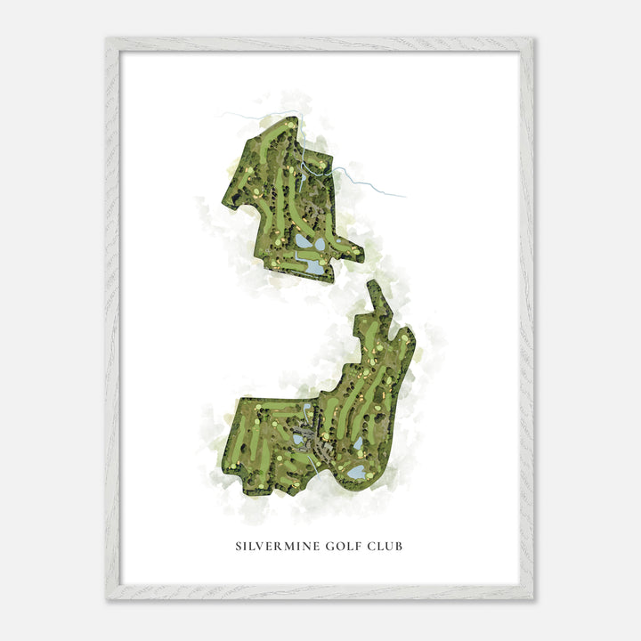 Print of Silvermine Golf Club Classic Map