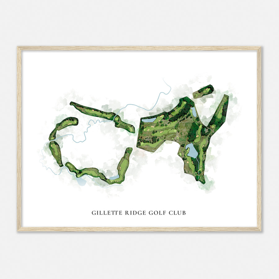 Print of Gillette Ridge Golf Club Classic Map