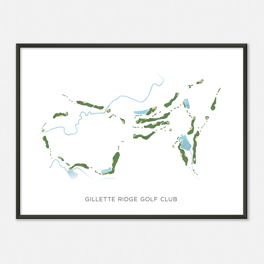 Print of Gillette Ridge Golf Club Modern Map