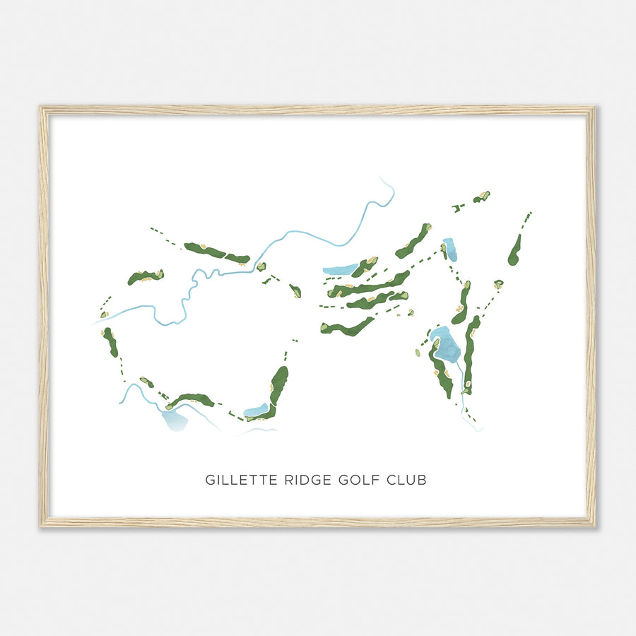 Print of Gillette Ridge Golf Club Modern Map