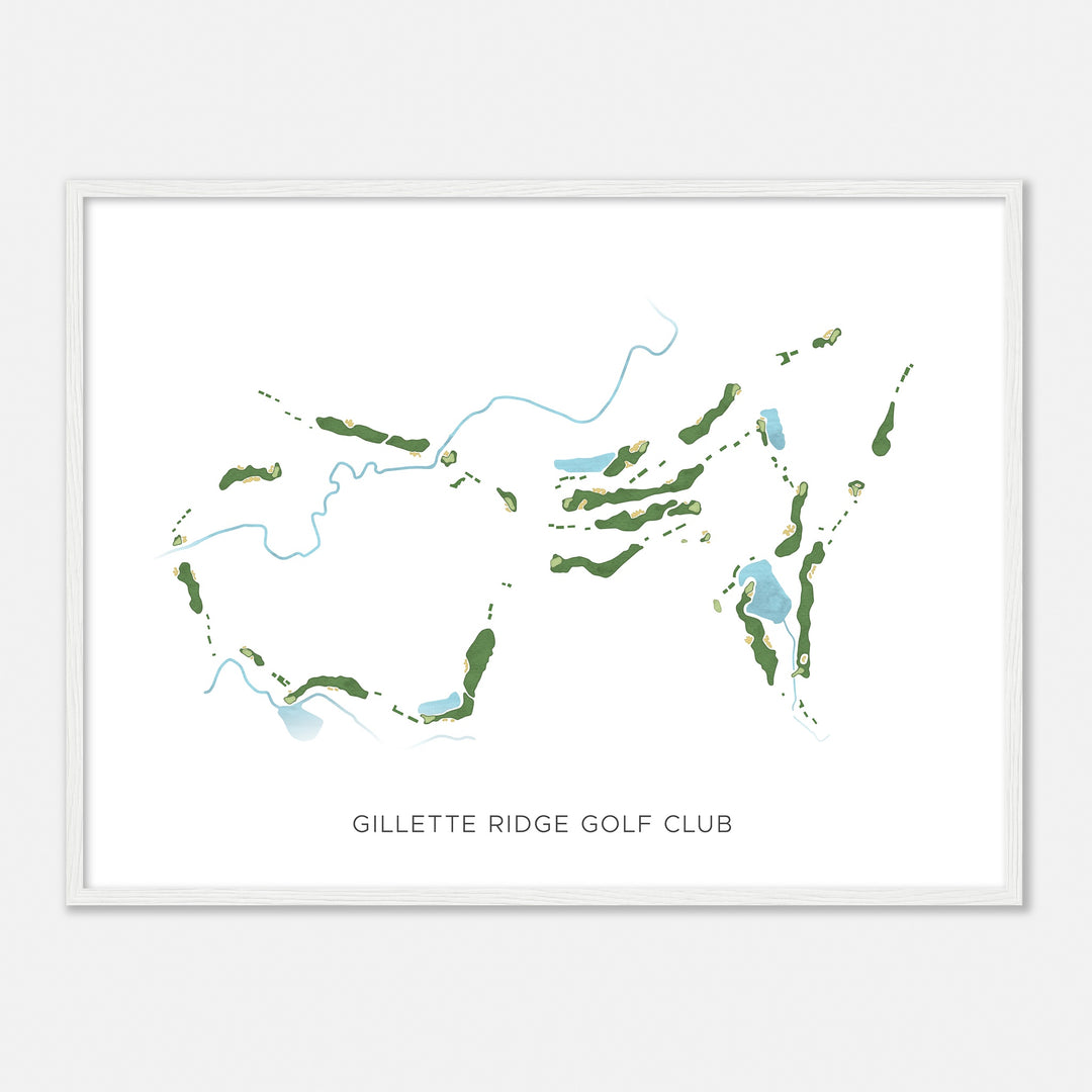 Print of Gillette Ridge Golf Club Modern Map