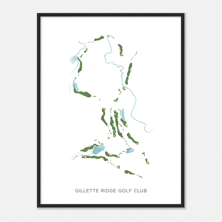 Print of Gillette Ridge Golf Club Modern Map