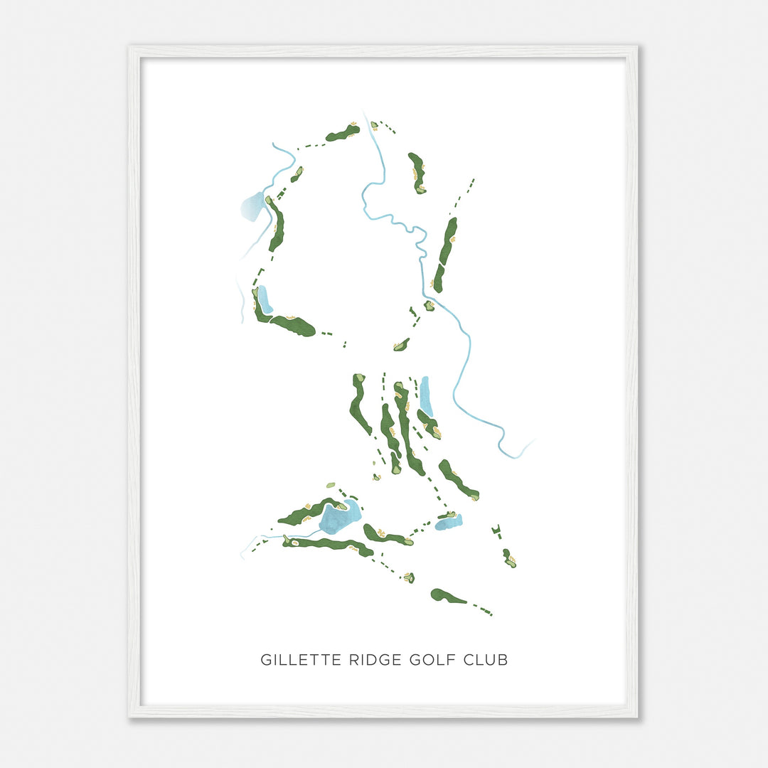 Print of Gillette Ridge Golf Club Modern Map
