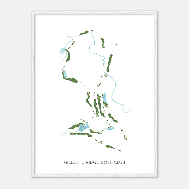 Print of Gillette Ridge Golf Club Modern Map