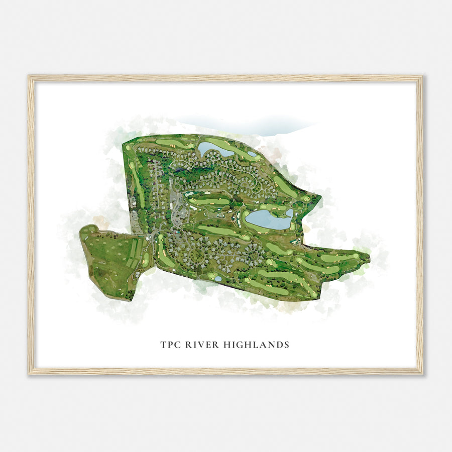 Print of Tpc River Highlands Classic Map