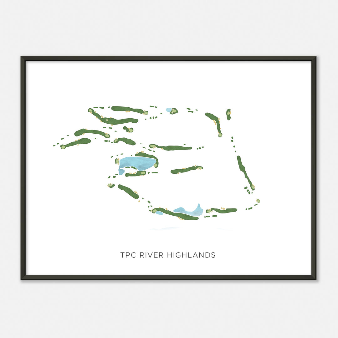 Print of Tpc River Highlands Modern Map