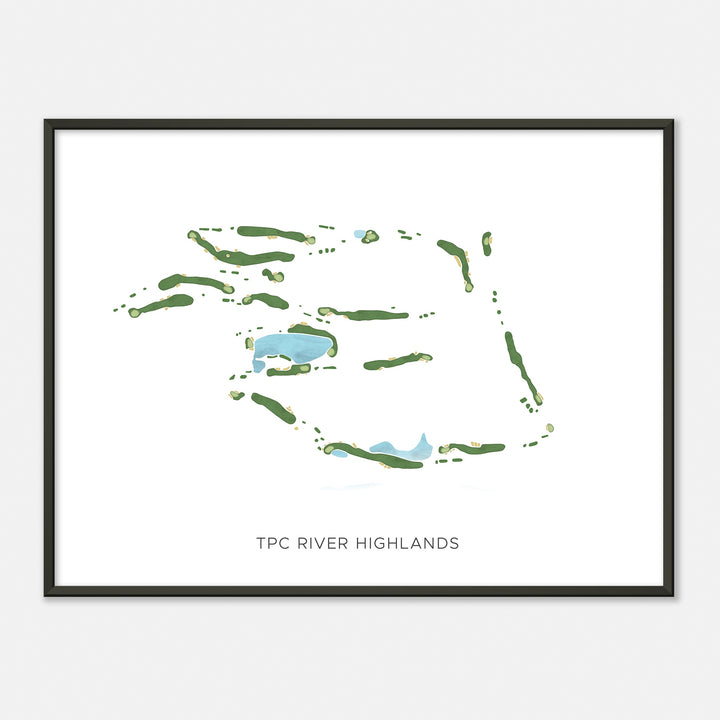 Print of Tpc River Highlands Modern Map