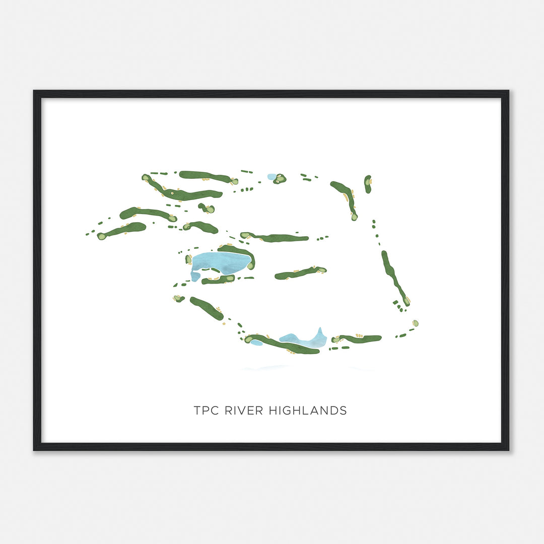Print of Tpc River Highlands Modern Map