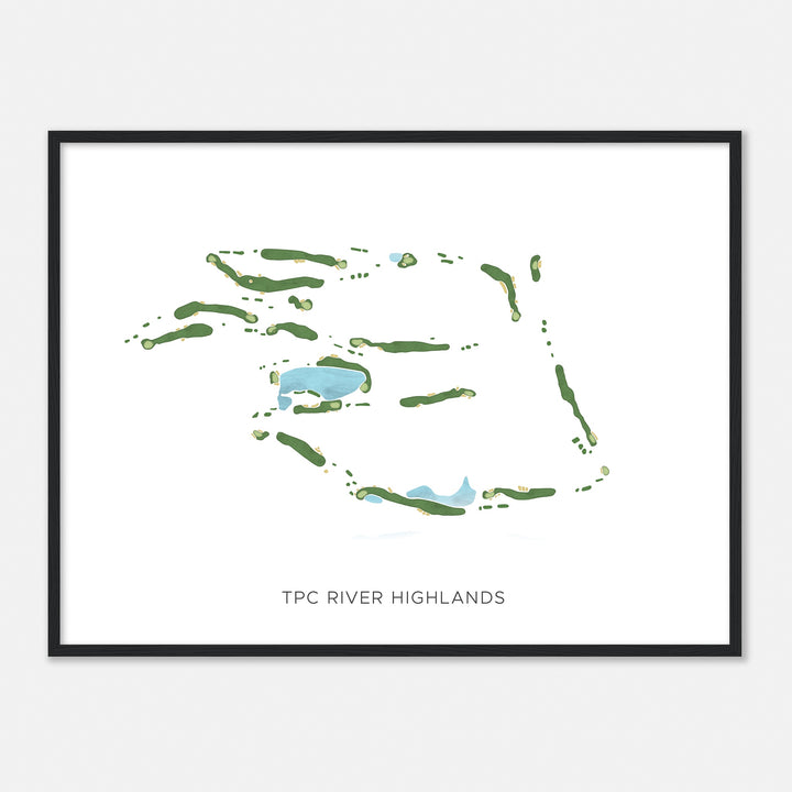 Print of Tpc River Highlands Modern Map