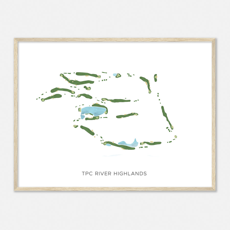 Print of Tpc River Highlands Modern Map