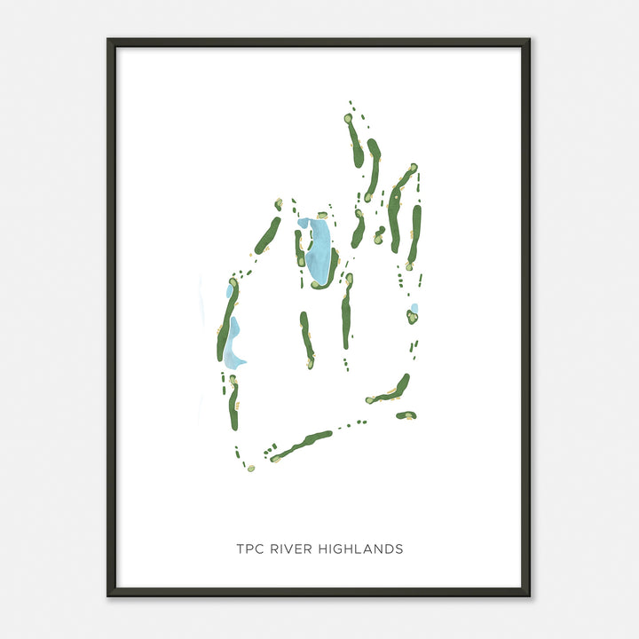 Print of Tpc River Highlands Modern Map