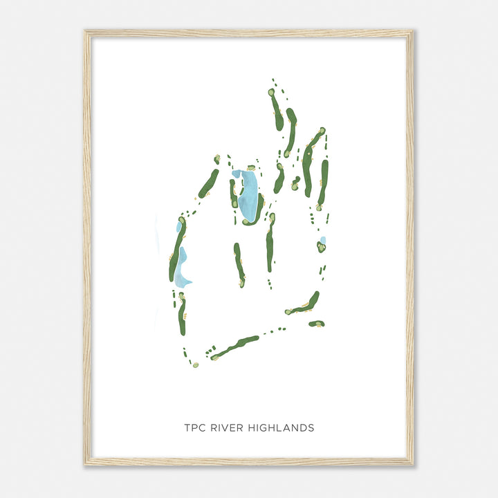 Print of Tpc River Highlands Modern Map