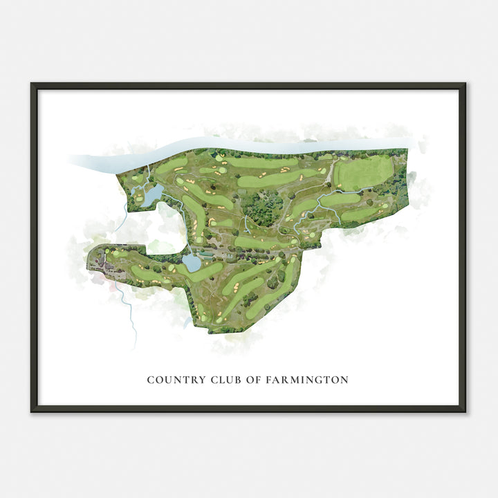 Print of Country Club Of Farmington Classic Map