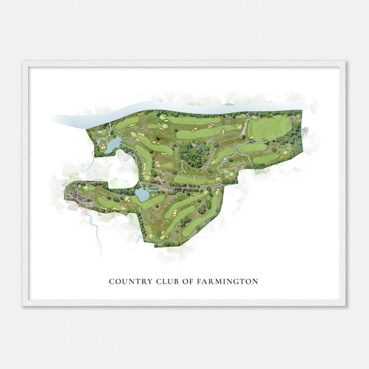 Print of Country Club Of Farmington Classic Map