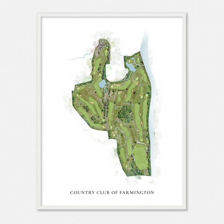 Print of Country Club Of Farmington Classic Map
