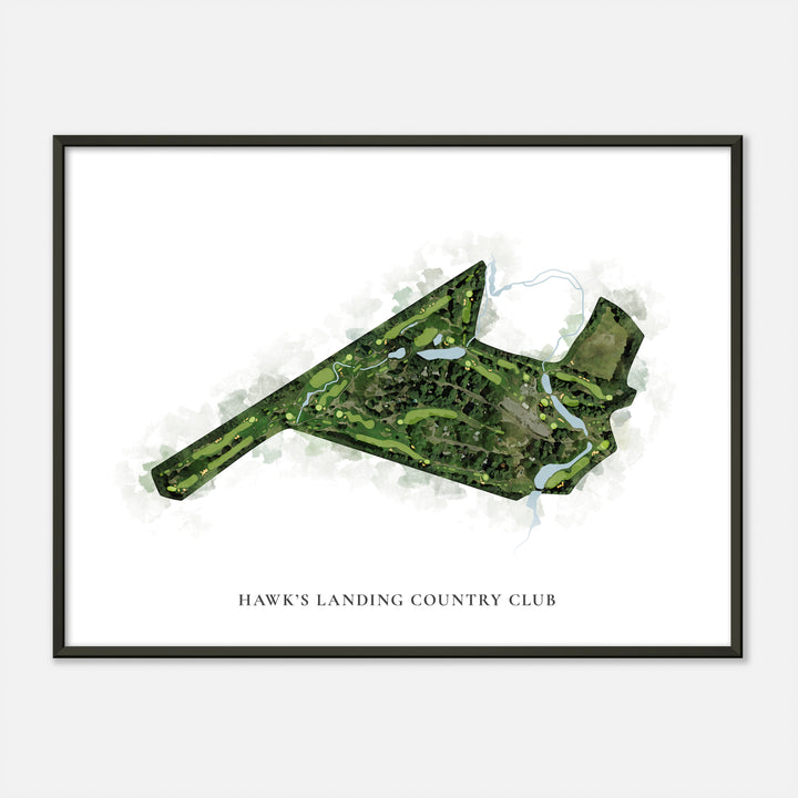 Print of Hawk'S Landing Country Club Classic Map