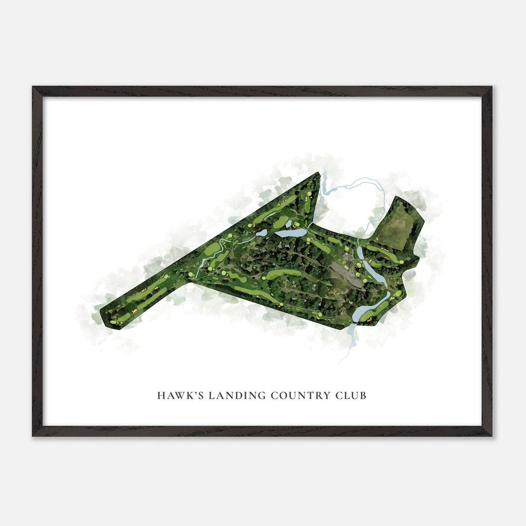 Print of Hawk'S Landing Country Club Classic Map