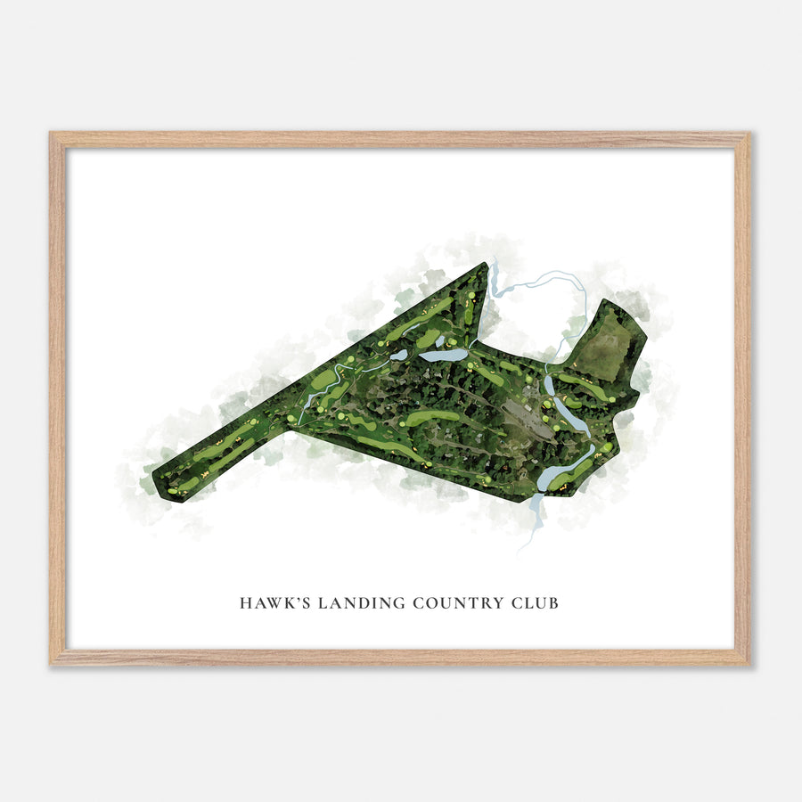 Print of Hawk'S Landing Country Club Classic Map