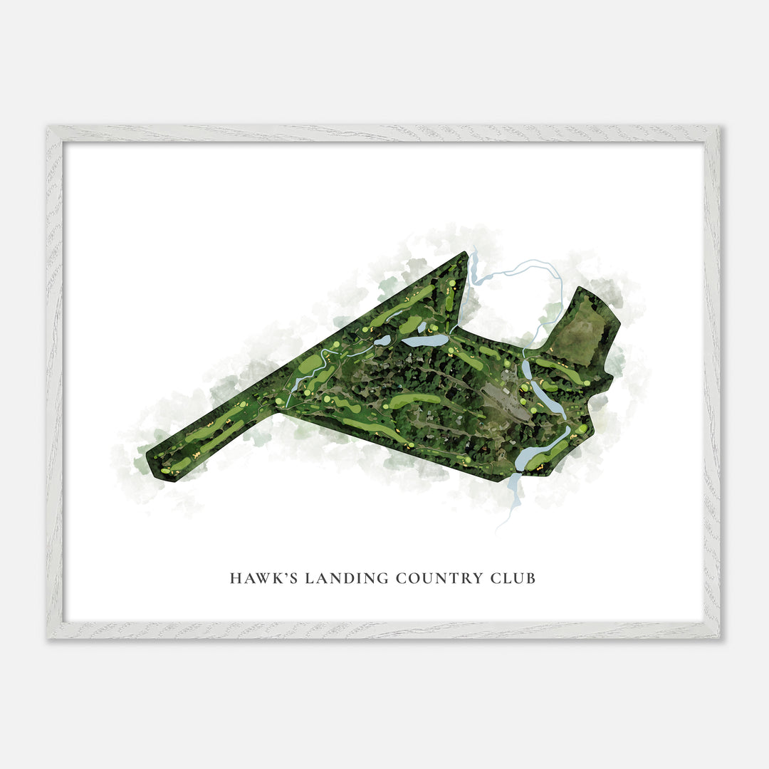 Print of Hawk'S Landing Country Club Classic Map
