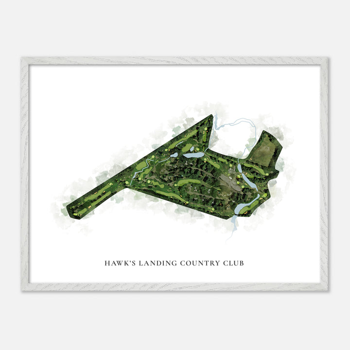 Print of Hawk'S Landing Country Club Classic Map