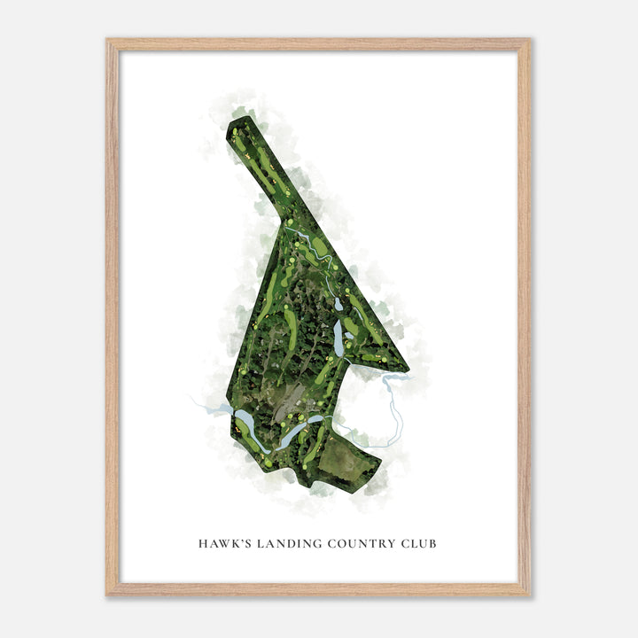 Print of Hawk'S Landing Country Club Classic Map