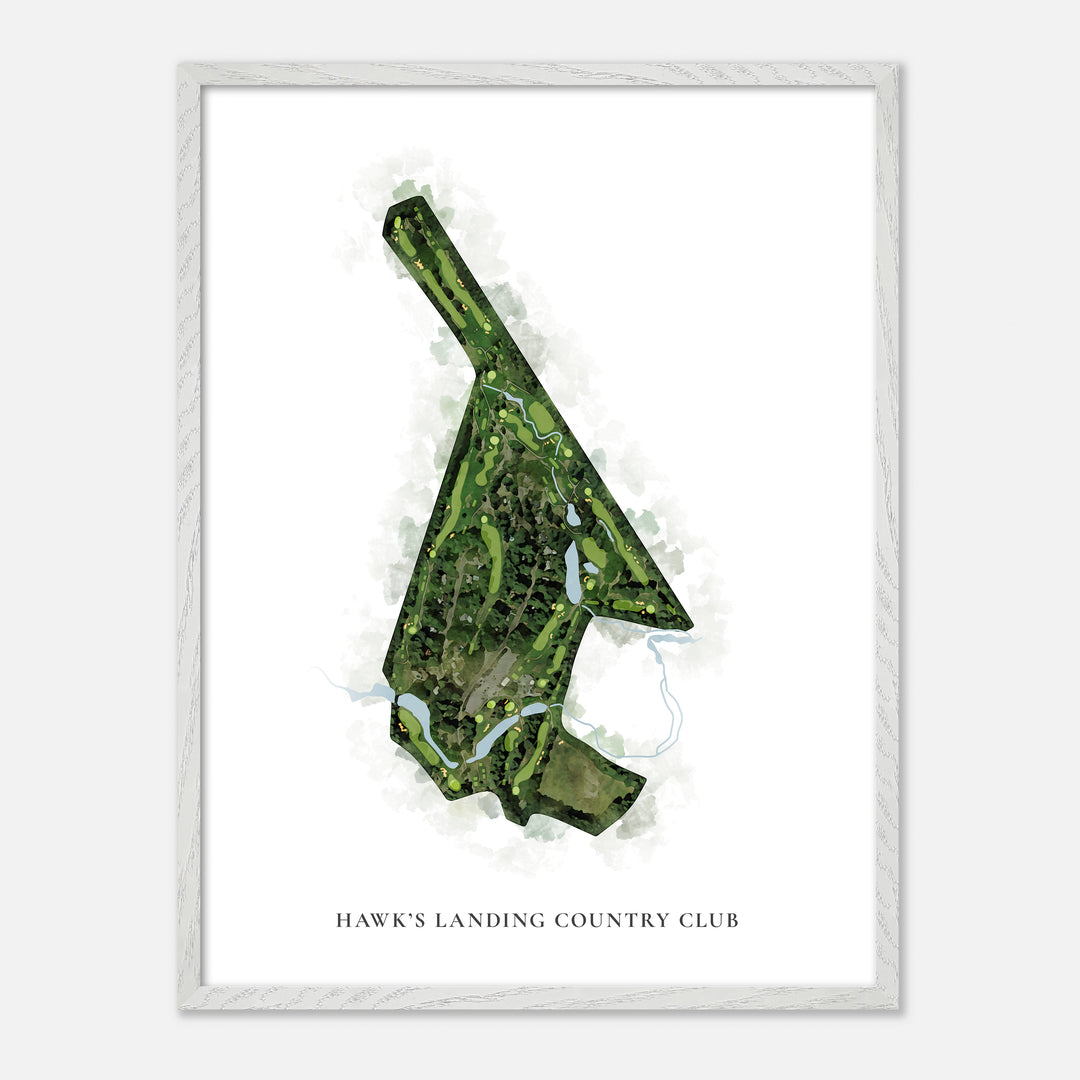 Print of Hawk'S Landing Country Club Classic Map