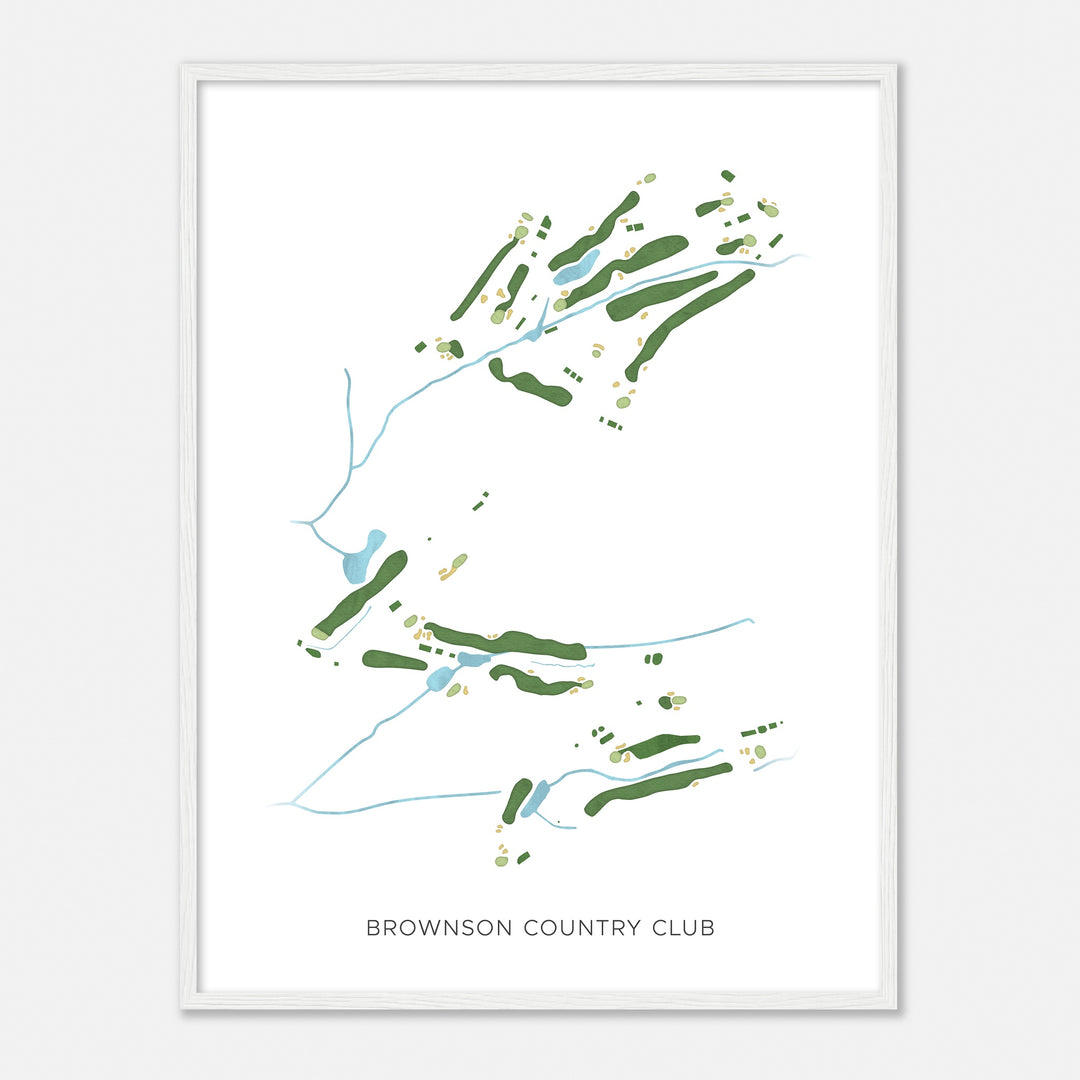 Print of Brownson Country Club Modern Map