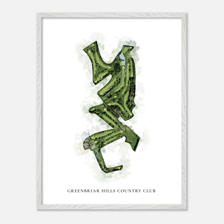 Print of Greenbriar Hills Country Club Classic Map