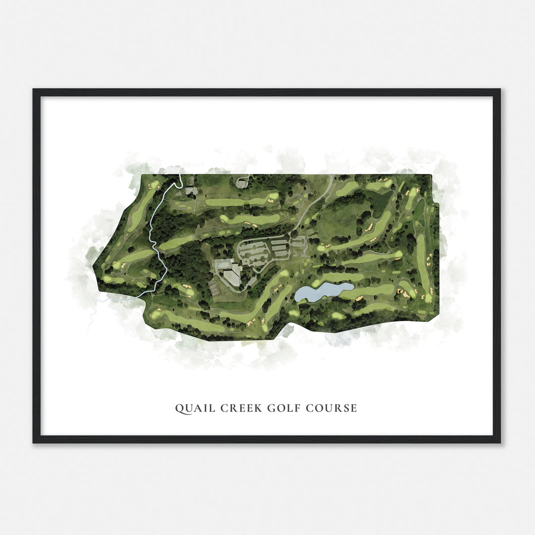 Print of Quail Creek Golf Course Classic Map