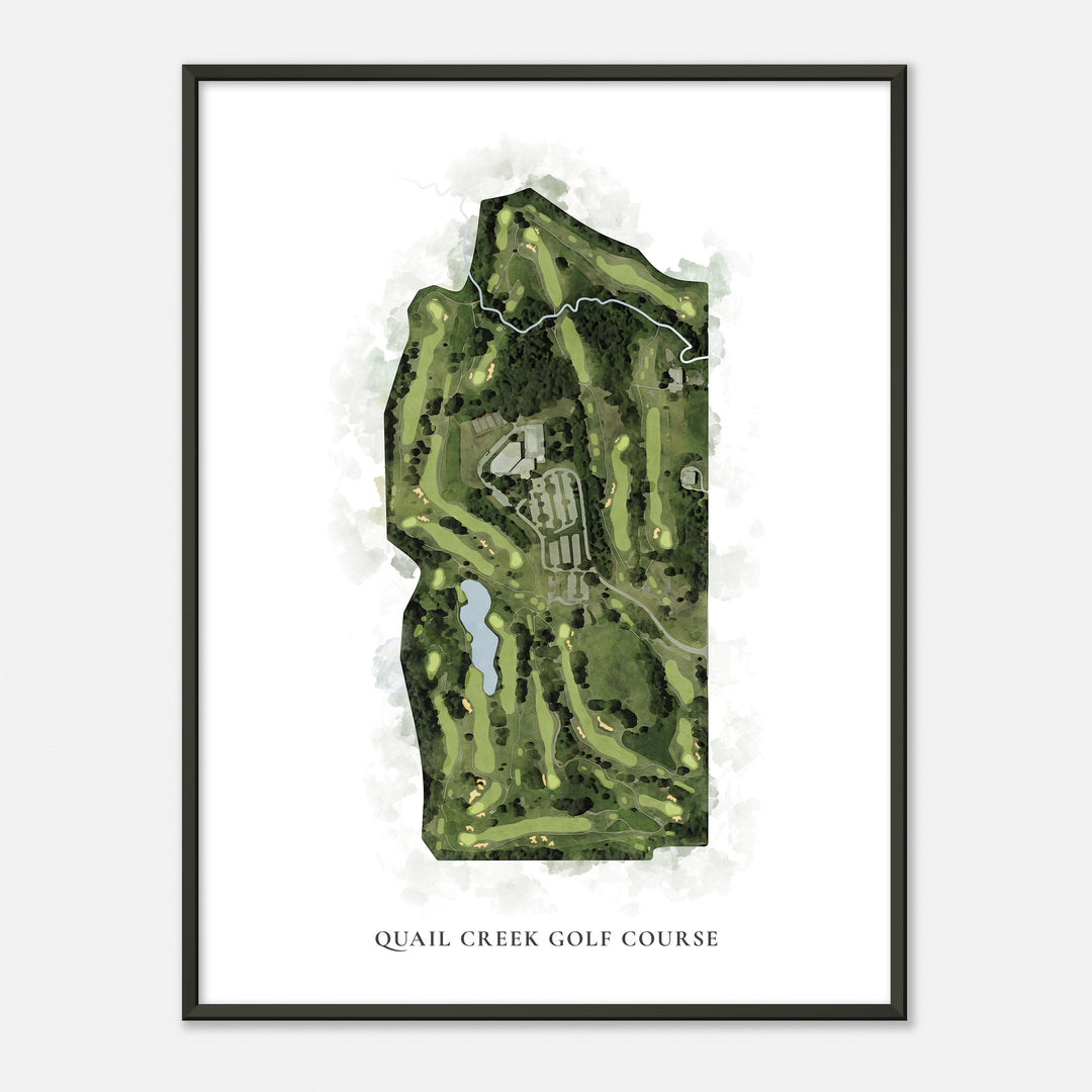 Print of Quail Creek Golf Course Classic Map